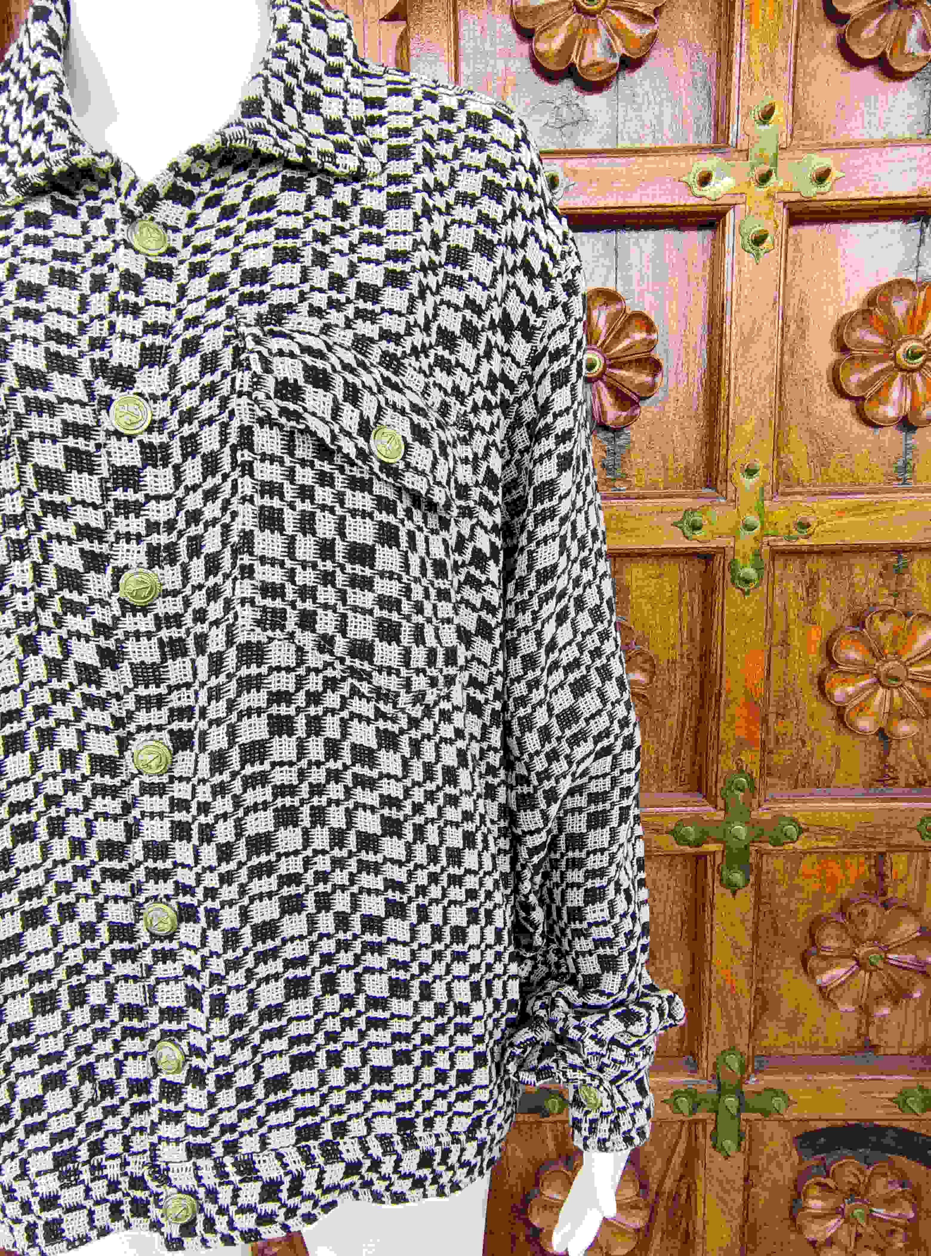 Unisex All-Season Woven Bohemian Style 100% Cotton  Bomber Jacket