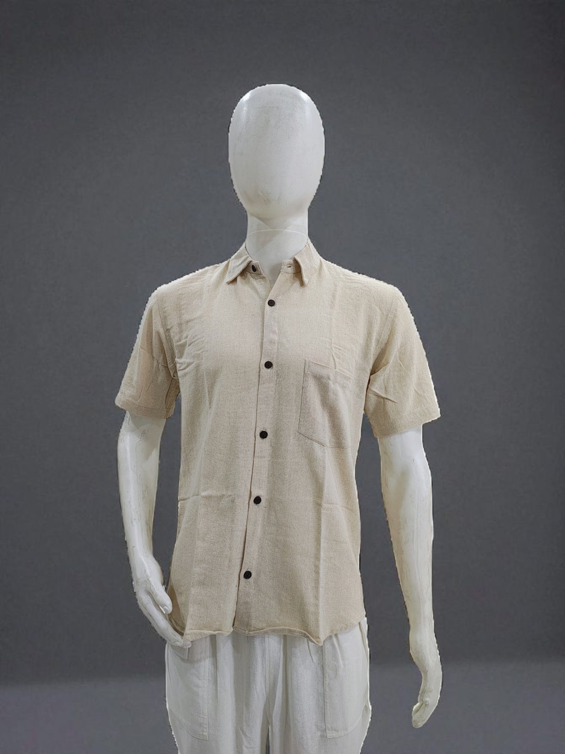 Men's Plain Dyed Casual 100% Cotton Shirt For Summer And Beach wear