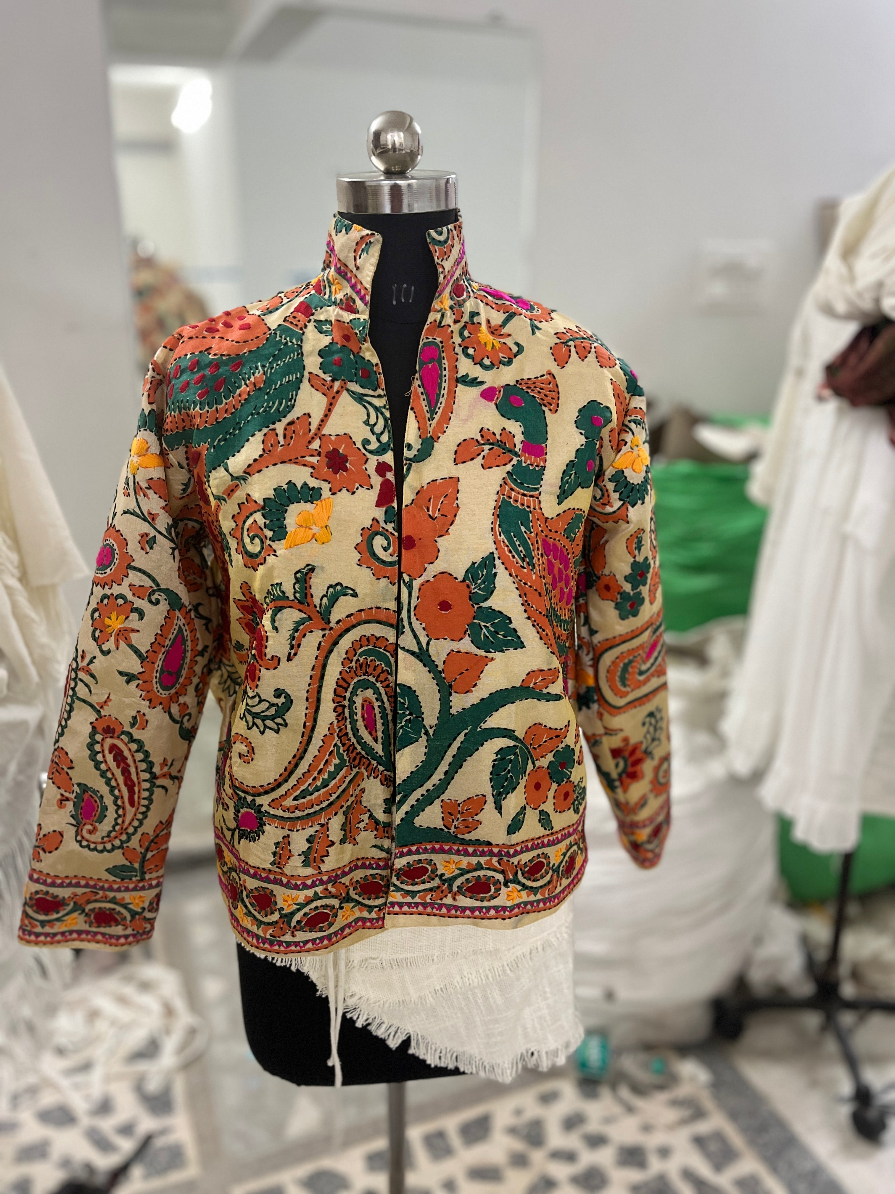 Phulkari Hand Embroidery Jacket